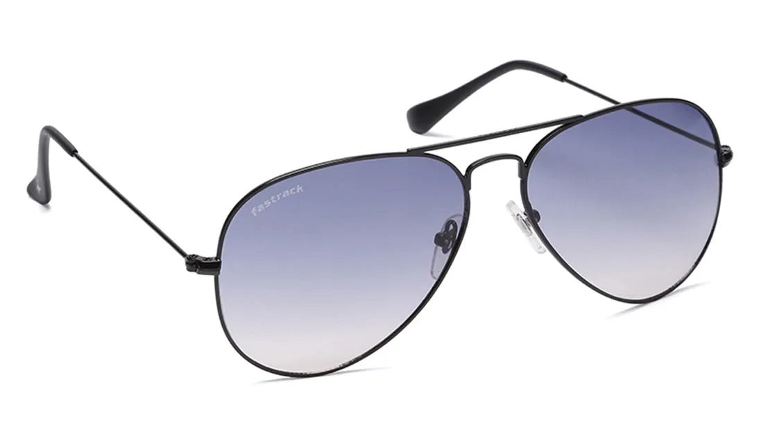 Sunglasses - Fastrack Black Aviator Sunglasses | Unisex Fastrack Aviator Sunglasses | Black Pilot Style Sunglasses Fastrack | Fastrack Aviator Shades | Fastrack Sunglasses Aviator Style