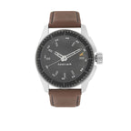 Fastrack Analog Leather-Strap Wristwatch