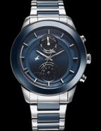 Fastrack Blue Dial Stainless-Steel Strap Analog Watch