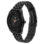 Fastrack All-Black Stainless-Steel Analog Watch
