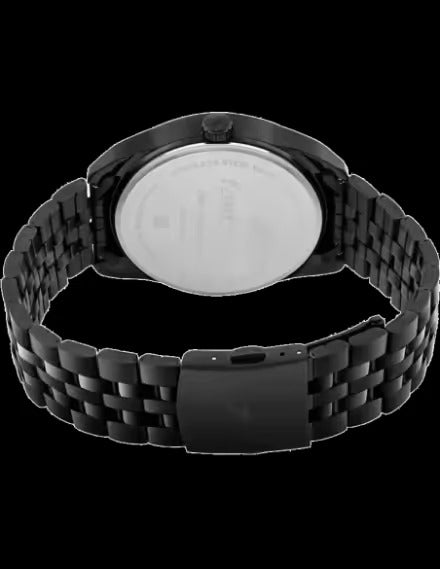 Fastrack All-Black Stainless-Steel Analog Watch