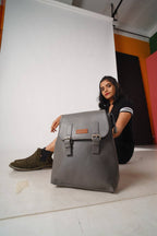 North Pole backpack,Empress backpack, faux leather backpack, navy blue backpack, semi-formal backpack, office backpack, college backpack, casual backpack