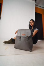North Pole backpack,Empress backpack, faux leather backpack, navy blue backpack, semi-formal backpack, office backpack, college backpack, casual backpack