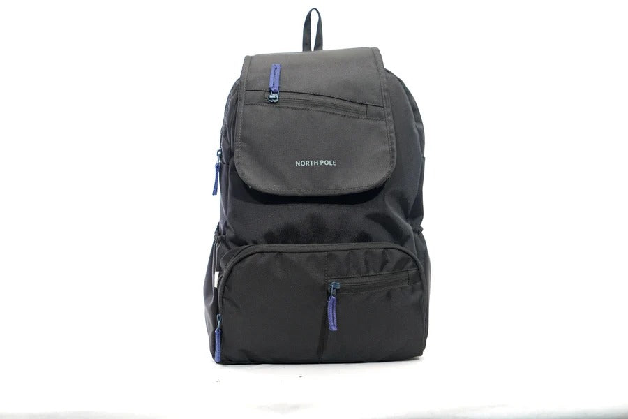 North Pole backpack,DREAM GIRL backpack-black ,flap pocket backpack, navy blue backpack, stylish backpack, office backpack, college backpack, casual backpack