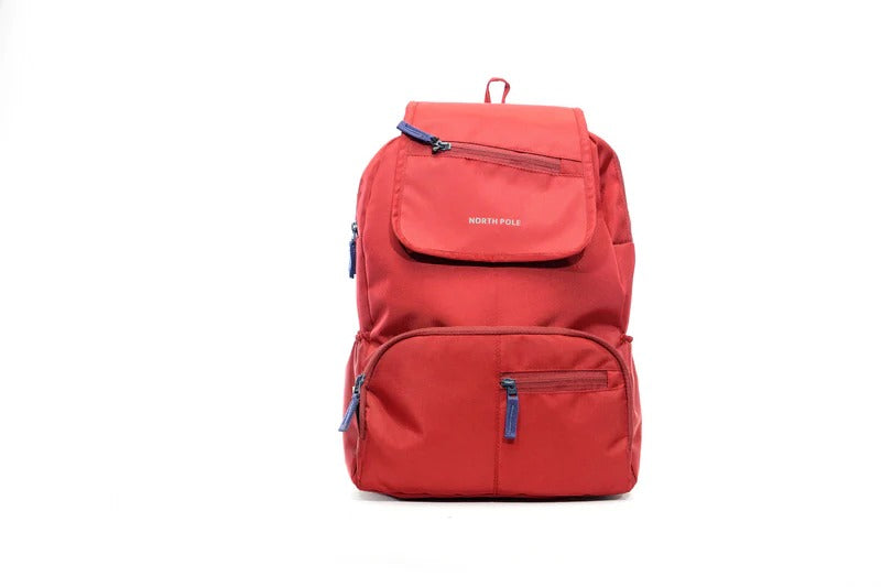 North Pole backpack,DREAM GIRL backpack-Red,flap pocket backpack, navy blue backpack, stylish backpack, office backpack, college backpack, casual backpack