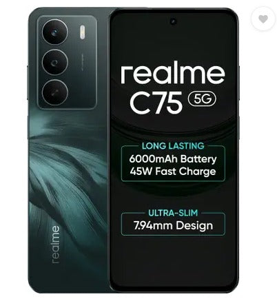 REALME - RMX3943 C75 5G 4GB 128GB MIDNIGHT LILLY,Realme C75 5G, RMX3943, Realme mobile phone, 4GB RAM, 128GB storage, Midnight Lilly, budget 5G phone,