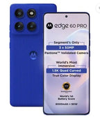 MOTO EDGE 60 PRO 8GB 256GB PANTONE DAZZLING BLUE,Motorola, Edge 60 Pro, Pantone Dazzling Blue, 8GB RAM, 256GB storage, 6000 MAh battery, 6.7″ POLED display,