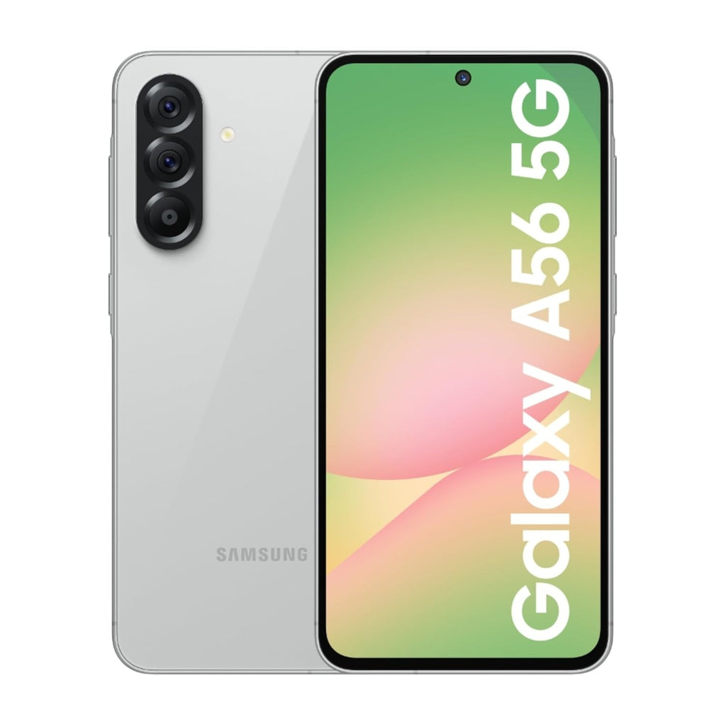 SAMSUNG - A566E GALAXY A56 5G 12GB 256GB GRAY,5G smartphone, 12GB RAM, 256GB storage, 5000mAh battery, Super AMOLED display, Exynos 1580, Android 15,