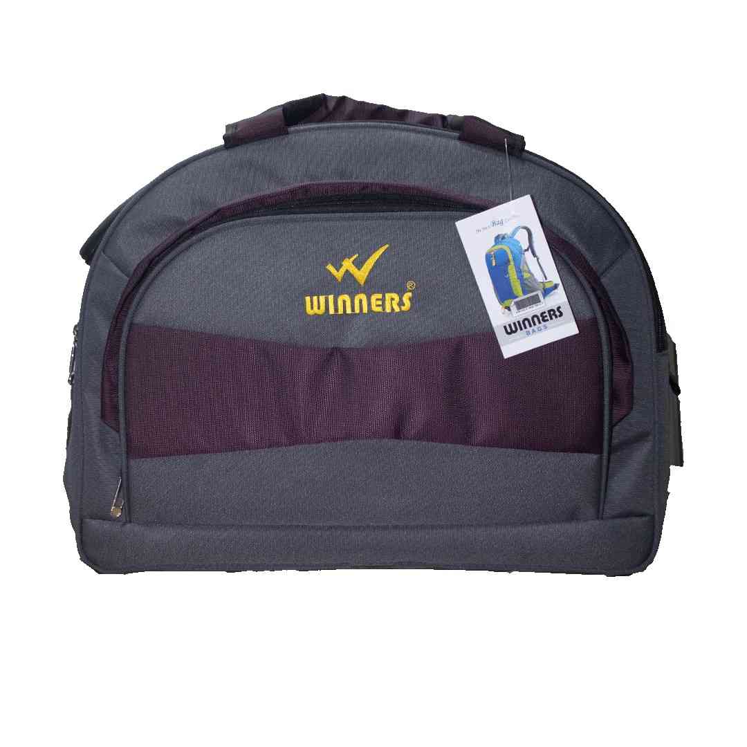North Pole| Duffel bag - Winners Bag,Duffel bag-Gray, travel bag,gym bag, multi-pocket duffel, lightweight travel bag, weekend bag, sports bag, adjustable strap bag