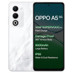 OPPO - CPH2751 A5 5G 6GB 128GB WHITE,White color phone, 5G smartphone ,Large battery phone OPPO India Budget 5G mobile