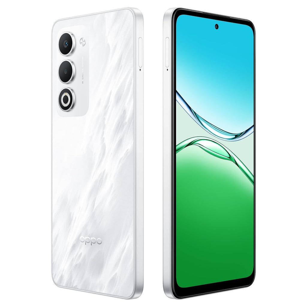 OPPO - CPH2751 A5 5G 6GB 128GB WHITE,White color phone, 5G smartphone ,Large battery phone OPPO India Budget 5G mobile