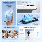 VIVO - Y400 PRO 5G 8GB 128GB WHITE,5G phone, Android phone, white Vivo phone, long battery life, large display phone, fast processor, budget 5G smartphone