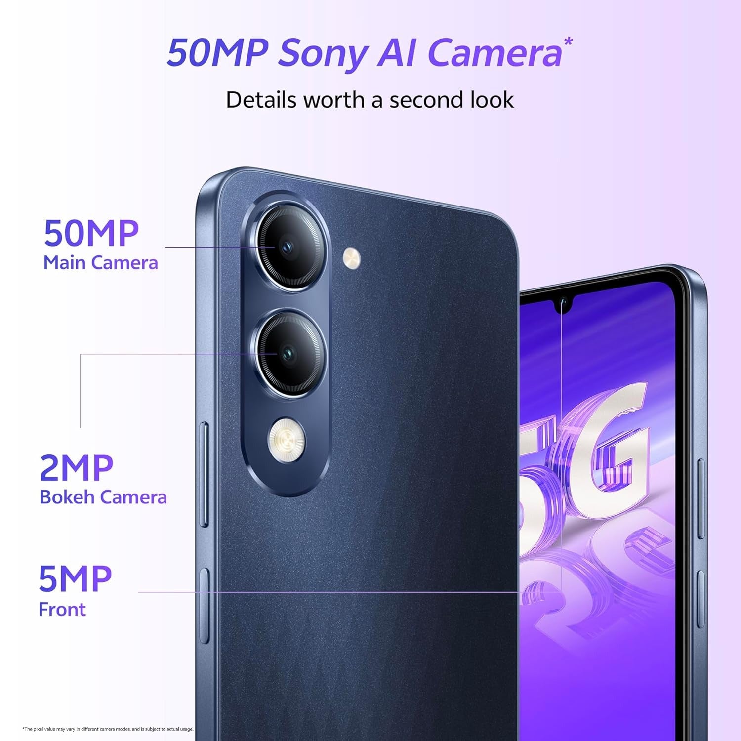 VIVO - T4 LITE 5G 4GB 128GB BLUE,5G mobile | Vivo T4 Lite Blue | budget 5G phone | Android smartphone | long battery mobile