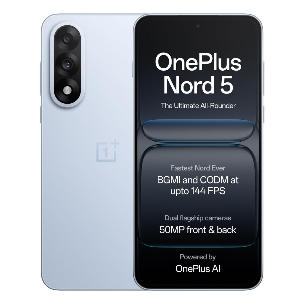 ONEPLUS - CPH2707 NORD 5 5G 12GB 256GB DRY ICE,fast charging phone | 5G Android phone | OnePlus Nord series | high-performance smartphone