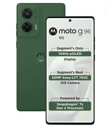 MOTO G96 5G 8GB 128GB GREENER PASTURES,Moto mobile | 5G Android phone | long battery life phone | large display mobile | fast processor smartphone.