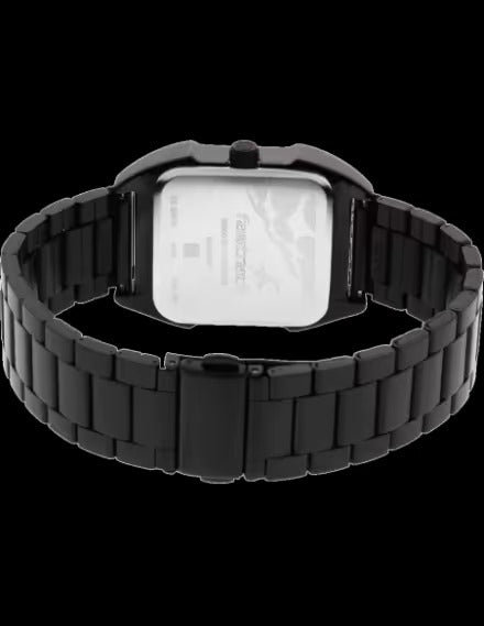 Fastrack Gamify Quartz Analog with Day and Date Black Dial Metal Strap Watch