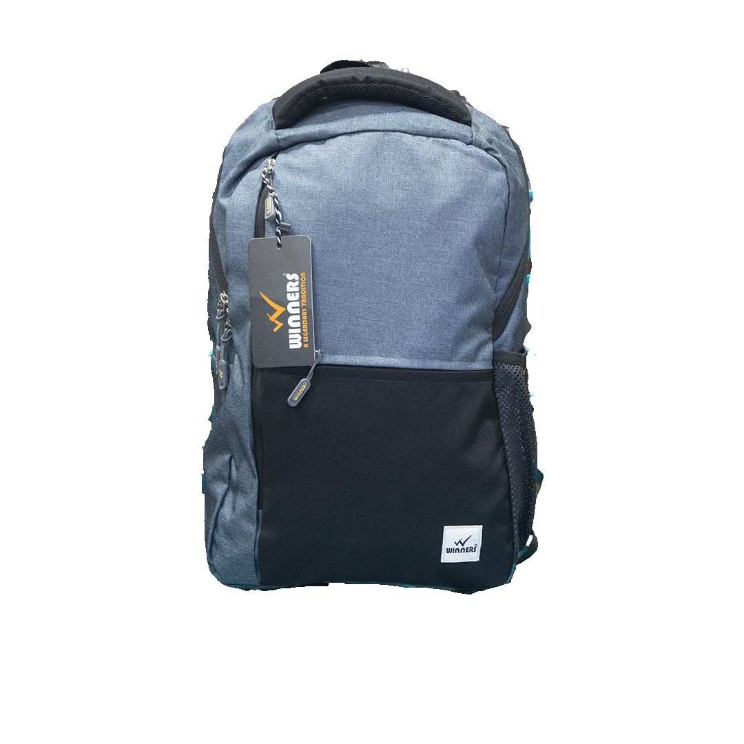 North Pole| Backpack - Winners backpack, grey and black backpack, college backpack, office backpack, travel backpack, daily use backpack, padded straps, water-resistant backpack