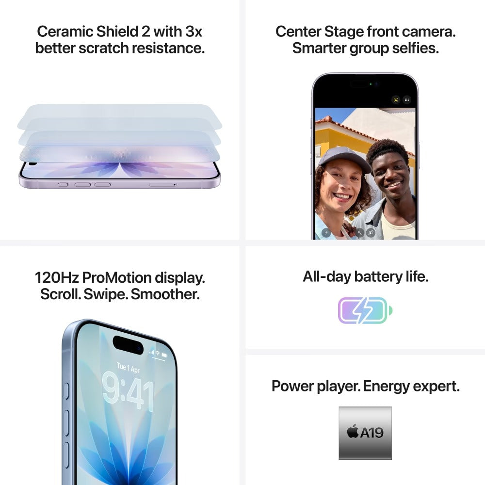 Apple iPhone 17 256 GB, Lavender,Apple smartphone, latest iPhone, iOS phone, premium mobile, 5G smartphone, Apple mobile India