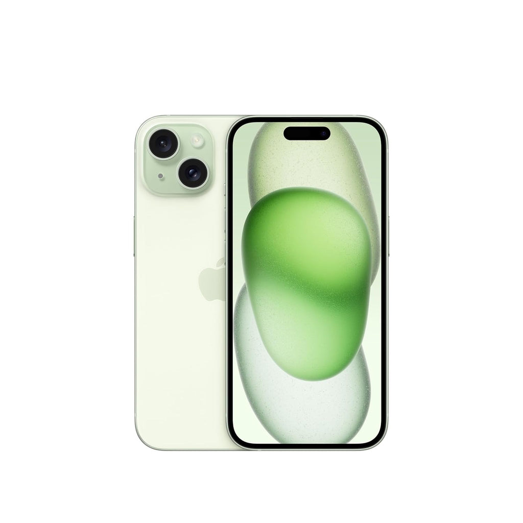 Apple iPhone 15 (128 GB) - Green,iPhone 15, Apple smartphone, 128 GB storage, Green iPhone, A16 Bionic, Super Retina XDR, dual camera, iOS phone, 5G smartphone,