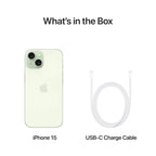 Apple iPhone 15 (128 GB) - Green,iPhone 15, Apple smartphone, 128 GB storage, Green iPhone, A16 Bionic, Super Retina XDR, dual camera, iOS phone, 5G smartphone,