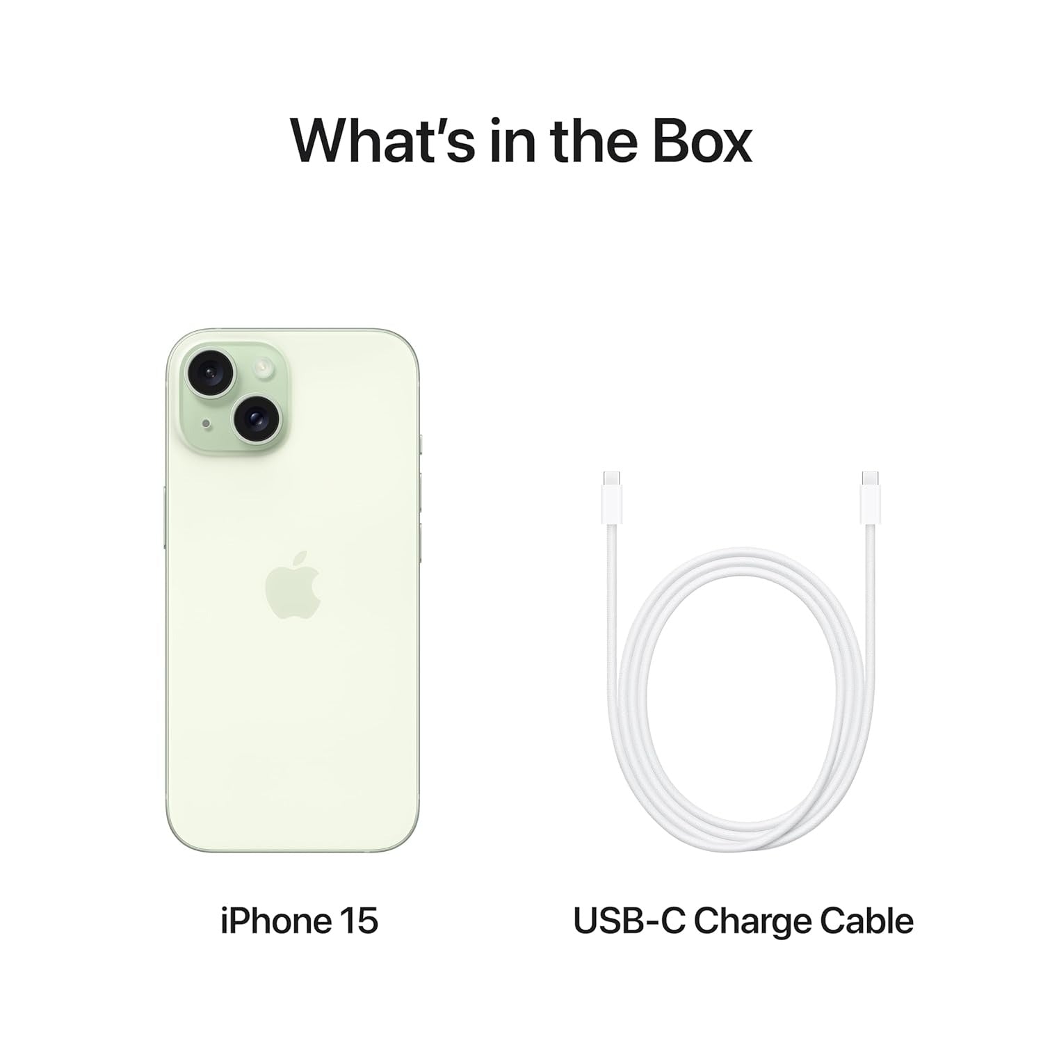 Apple iPhone 15 (128 GB) - Green,iPhone 15, Apple smartphone, 128 GB storage, Green iPhone, A16 Bionic, Super Retina XDR, dual camera, iOS phone, 5G smartphone,