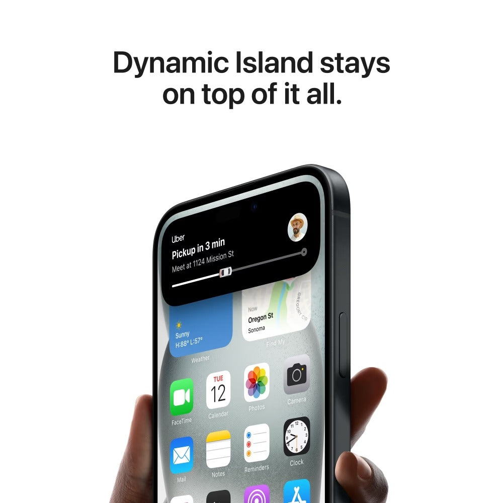 Apple iPhone 15 128GB Black,iPhone 15 Black, Apple smartphone, 128GB storage, A16 Bionic, 5G phone, Super Retina XDR, dual camera, premium Apple phone,