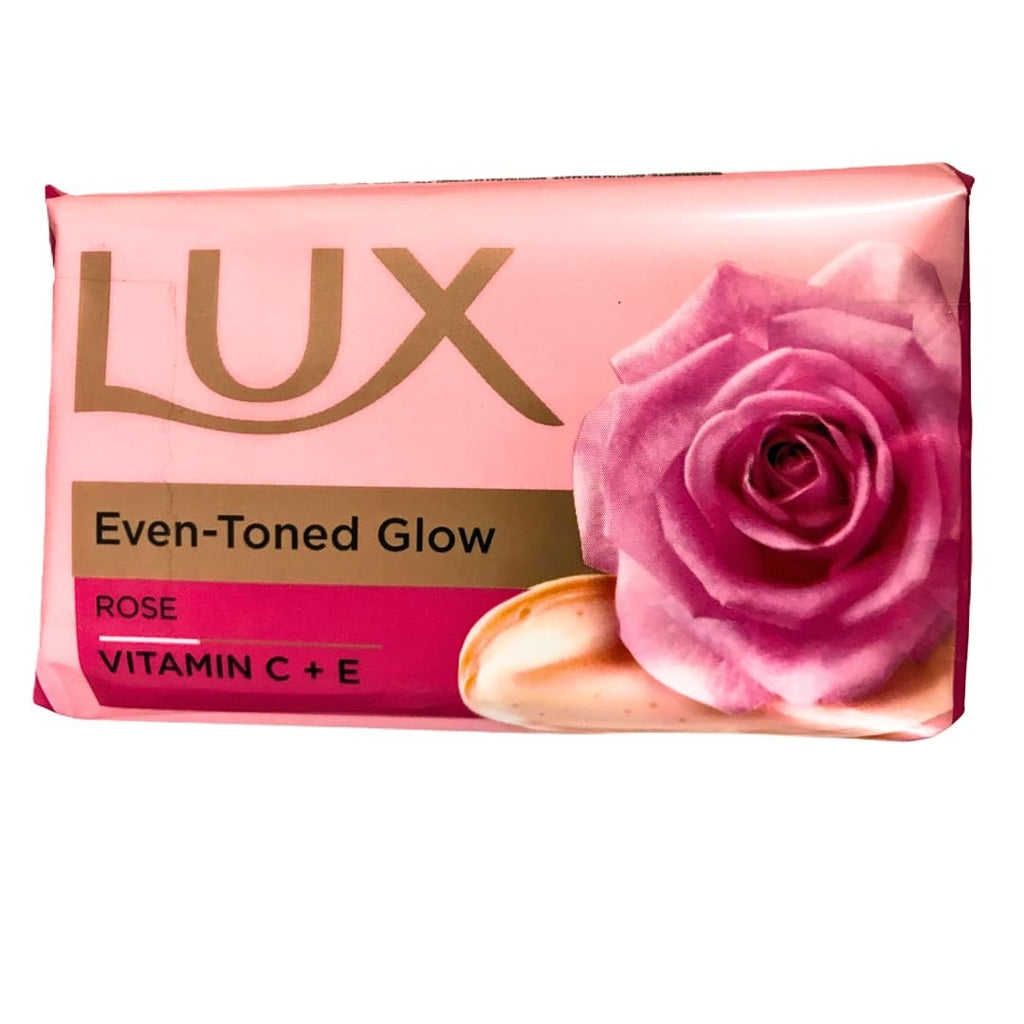 Lux Even-toned Glow Bathing Soap infused with Vitamin C & E | For Superior Glow | 150g x 3
