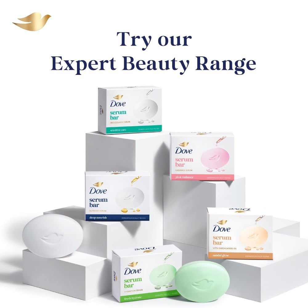 Dove Advanced Sensitive Care Bar | Ceramide - Nutrient Cream | 125g Bar,Dove bar, sensitive skin soap, ceramide soap, moisturizing bathing bar, gentle cleanser,
