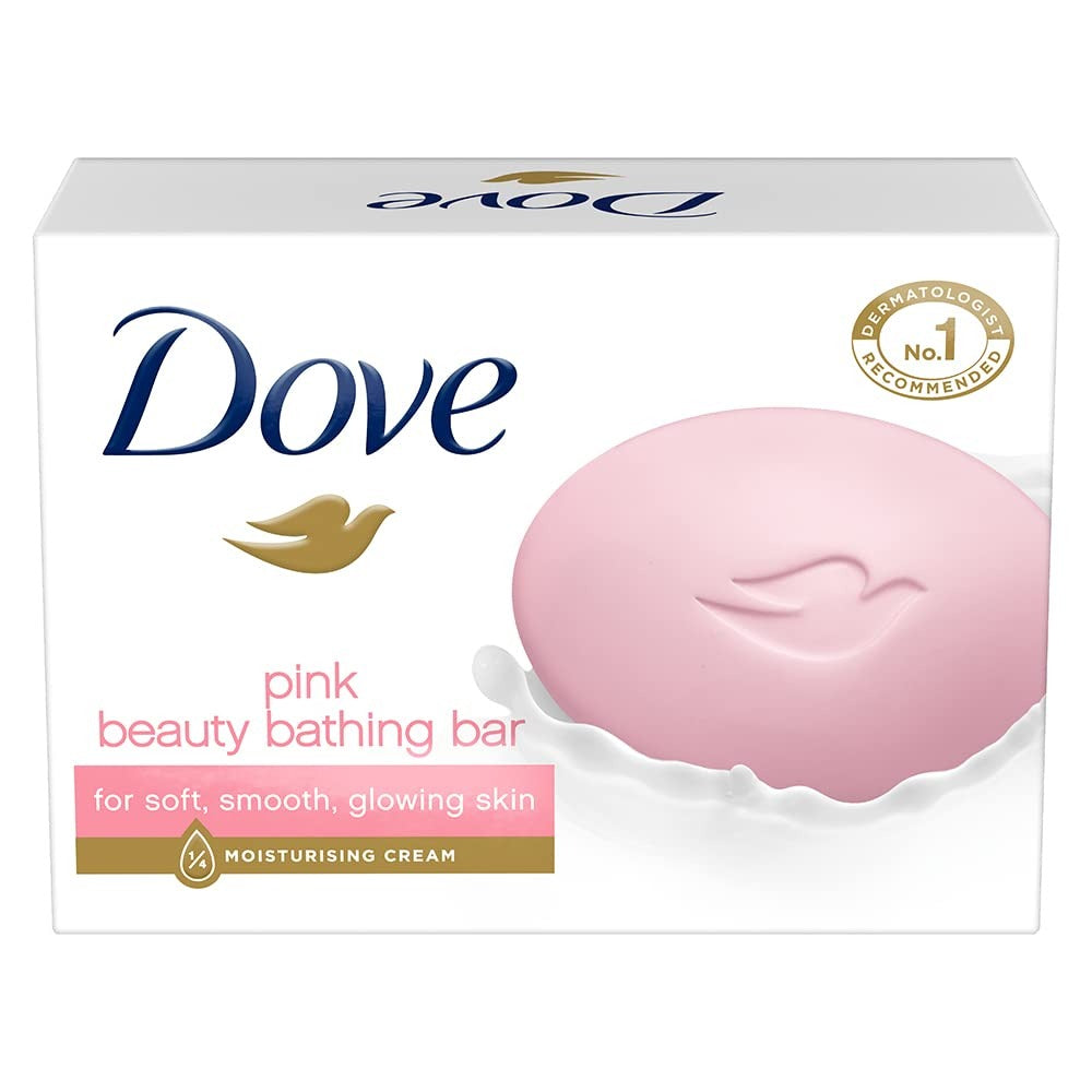 Dove Pink Rosa Beauty Bathing Bar 75 g,Dove Pink Bar, Dove Rosa Soap, Beauty Bar, Moisturizing Bar, Gentle Cleanser, Pink Bathing Bar, Dove Soap 75g, Hydrating