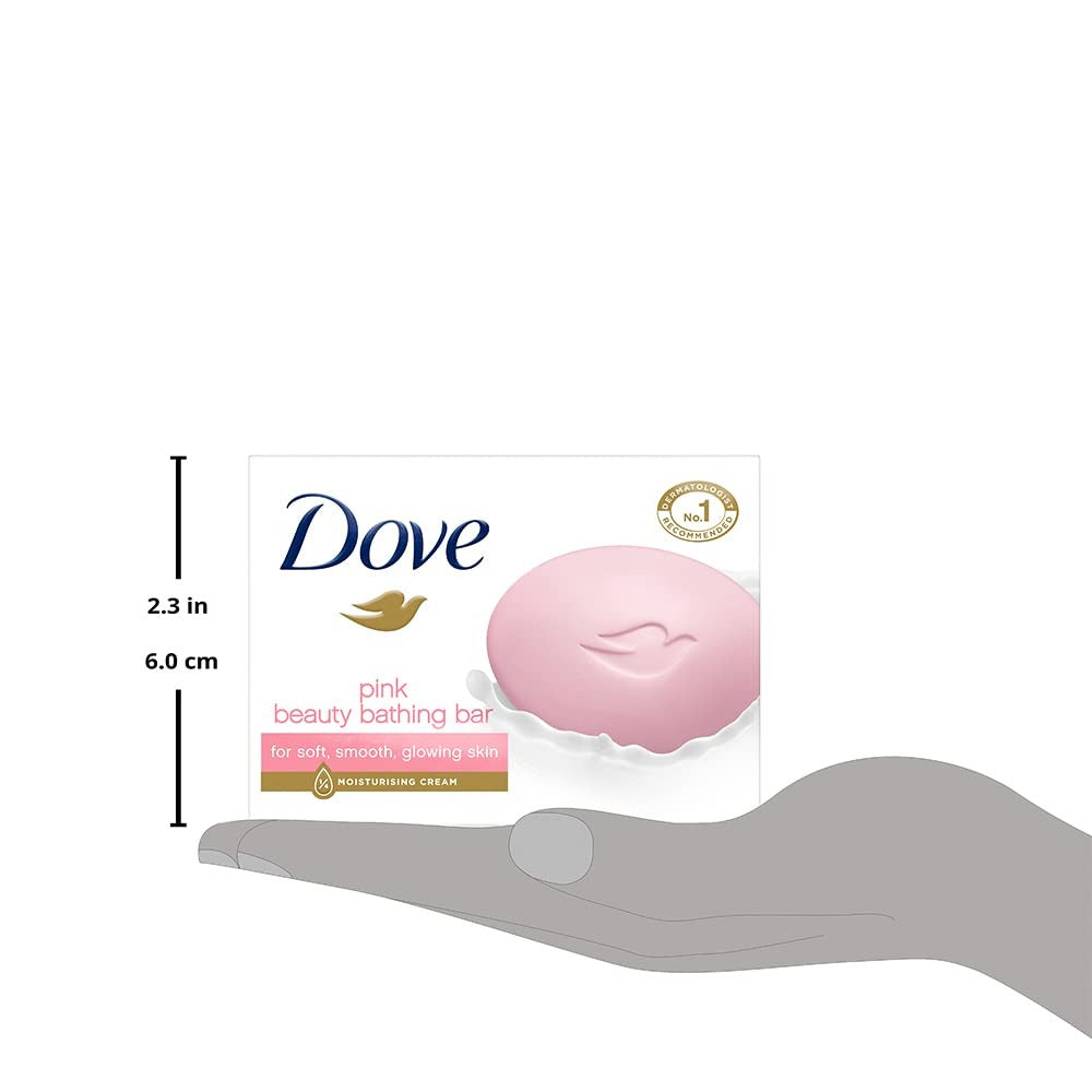 Dove Pink Rosa Beauty Bathing Bar 75 g,Dove Pink Bar, Dove Rosa Soap, Beauty Bar, Moisturizing Bar, Gentle Cleanser, Pink Bathing Bar, Dove Soap 75g, Hydrating