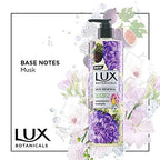 Lux Botanicals Skin Renewal Body Wash with Geranium Oil & Fig Extract for Women, 100% Natural Extracts, Moisturizing & Rejuvenating Shower Gel for Nourished
