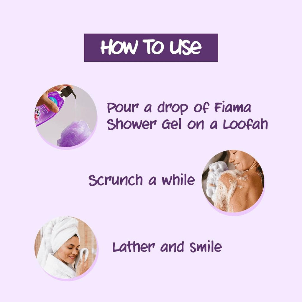 Fiama Body Wash Shower Gel Blackcurrant & Bearberry, 895 ml Family Pack, Body Wash for Women & Men with Skin Conditioners for Radiant Glow