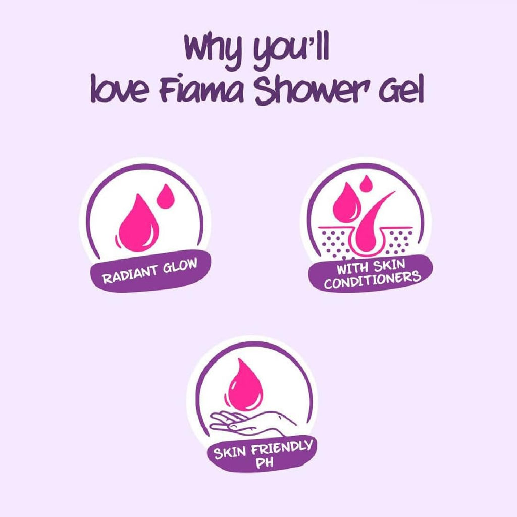 Fiama Blackcurrant & Bearberry Shower Gel 700ml, Bodywash Refill Value Pouch for Women & Men, With Skin Conditioners for Radiant Glow