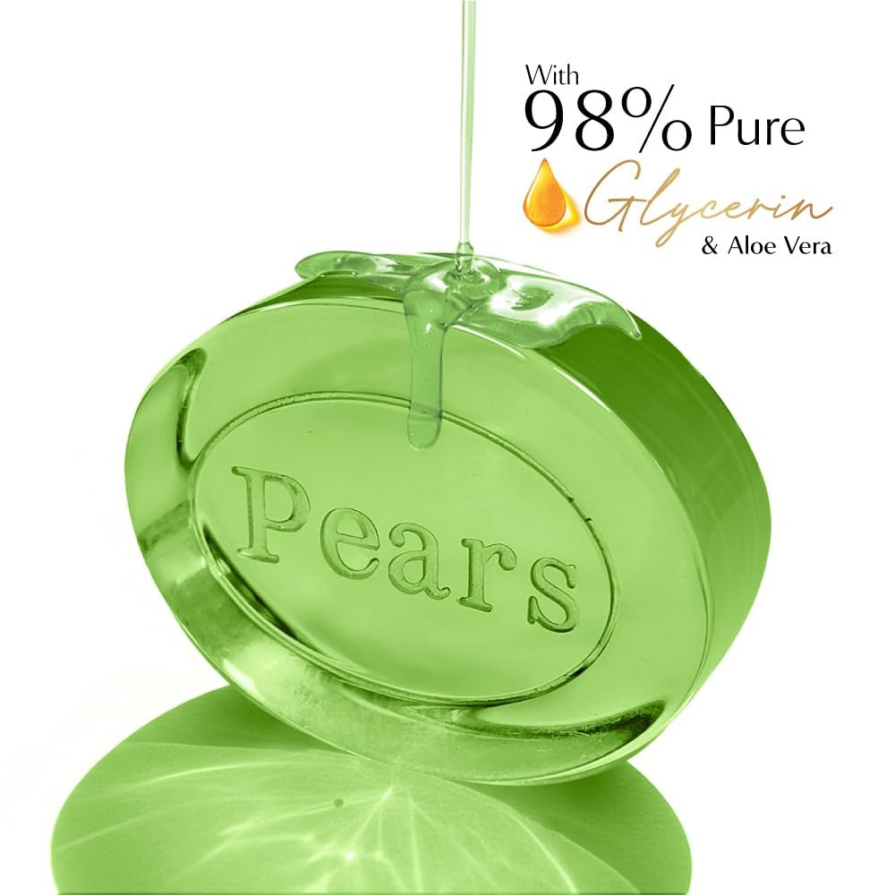 Pears Naturalé Aloe Vera Detoxifying Soap Bar|| 125 g (Pack of 4),Pears Naturalé Aloe Vera Soap, Detoxifying Soap Bar, Glycerin Soap, Aloe Vera Bathing Bar,