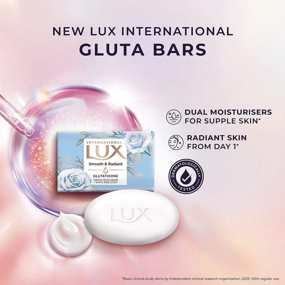Lux International Soap/Creamy perfection Soap 125 Gm,Lux soap, Creamy Perfection, Lux International, moisturizing soap, silk essence soap, beauty bar, soft skin