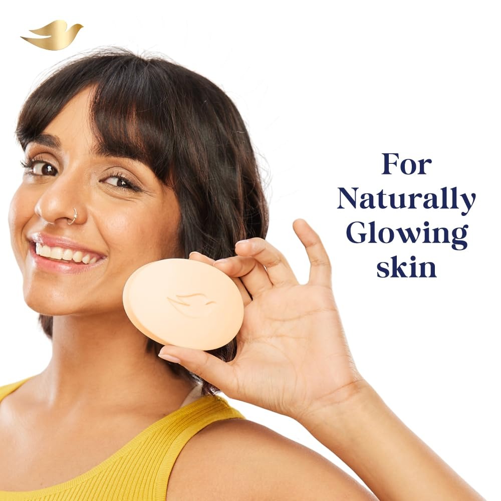 Dove Serum Bar | with Sandalwood Oil | Sandal Glow | 375g (125g x 3)