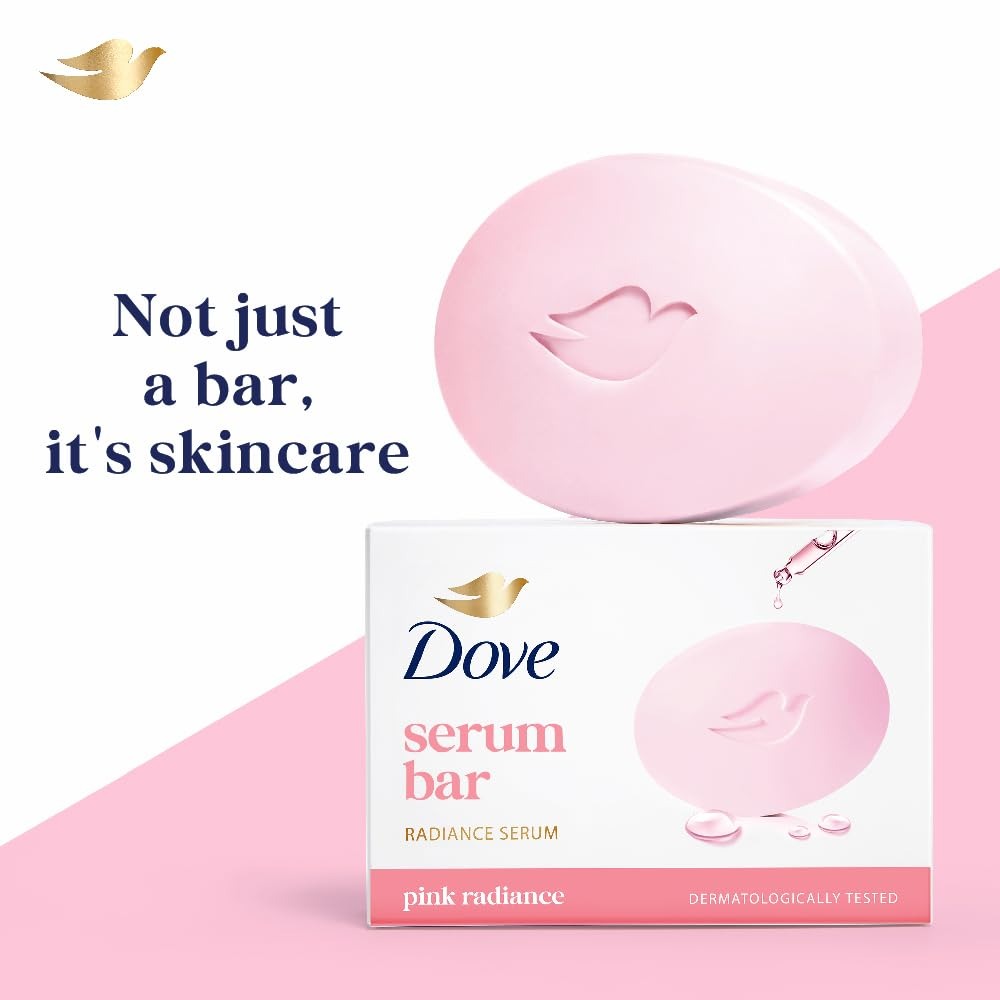 Dove Serum Bar | with Radiance Serum | Pink Radiance | 625g (125g x 5)