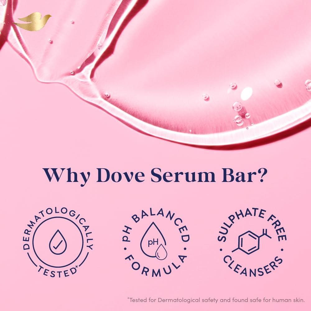 Dove Serum Bar | with Radiance Serum | Pink Radiance | 625g (125g x 5)