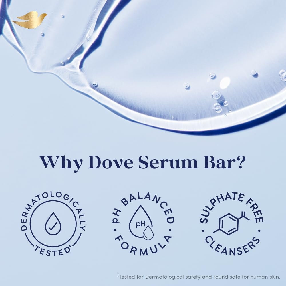 Dove Serum Bar | with Nutrient Serum | Deep Nourish | 375g (125g x 3)