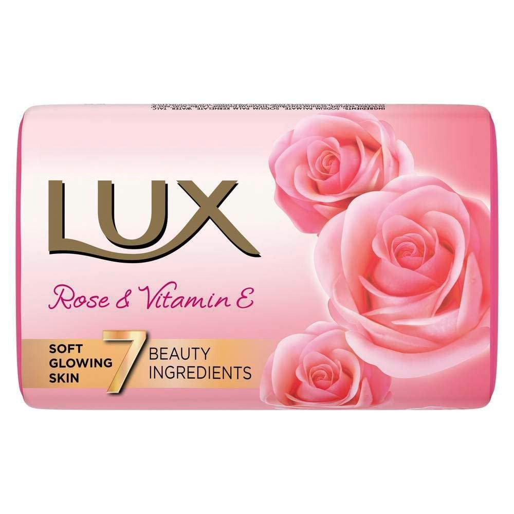 Lux Soft Glow Rose & Vitamin E For Glowing Skin Soap Beauty Soap 150 g,Lux soap, Lux Soft Glow, rose soap, vitamin E soap, glowing skin soap, beauty soap,