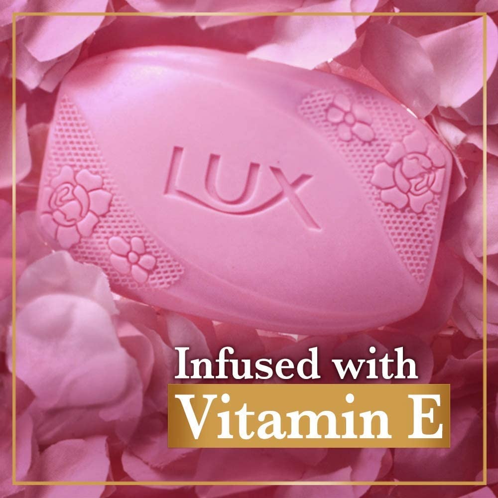 Lux Soft Glow Rose & Vitamin E For Glowing Skin Soap Beauty Soap 150 g,Lux soap, Lux Soft Glow, rose soap, vitamin E soap, glowing skin soap, beauty soap,