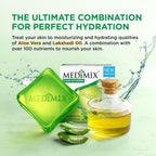 Medimix Clear Glycerine Bathing Bar Soap for Dry Skin 100g (3 + 1 Combo Pack) | Infused with Lakshadi Oil & Aloe Vera | Effective for Dry Skin,