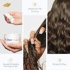 Dove 10in1 Peptide Bond Strength Hair Treatment Mask 300 ml |For Extremely Damaged Hair | with PROTEIN PEPTIDES beads| Reoncstructs bonds to repair heat
