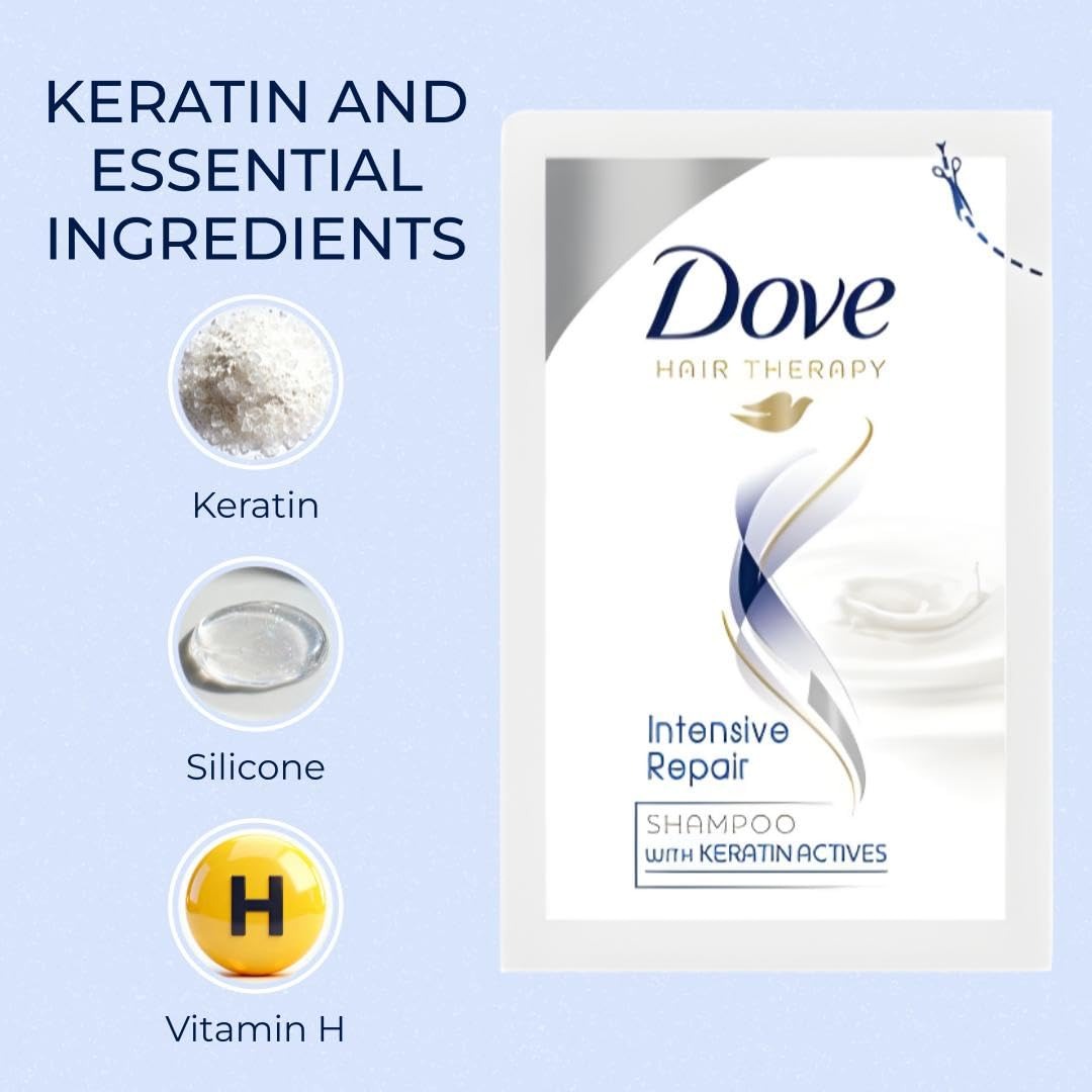 Dove Intensive Repair Shampoo, 5ml Sachet - Pack of 64