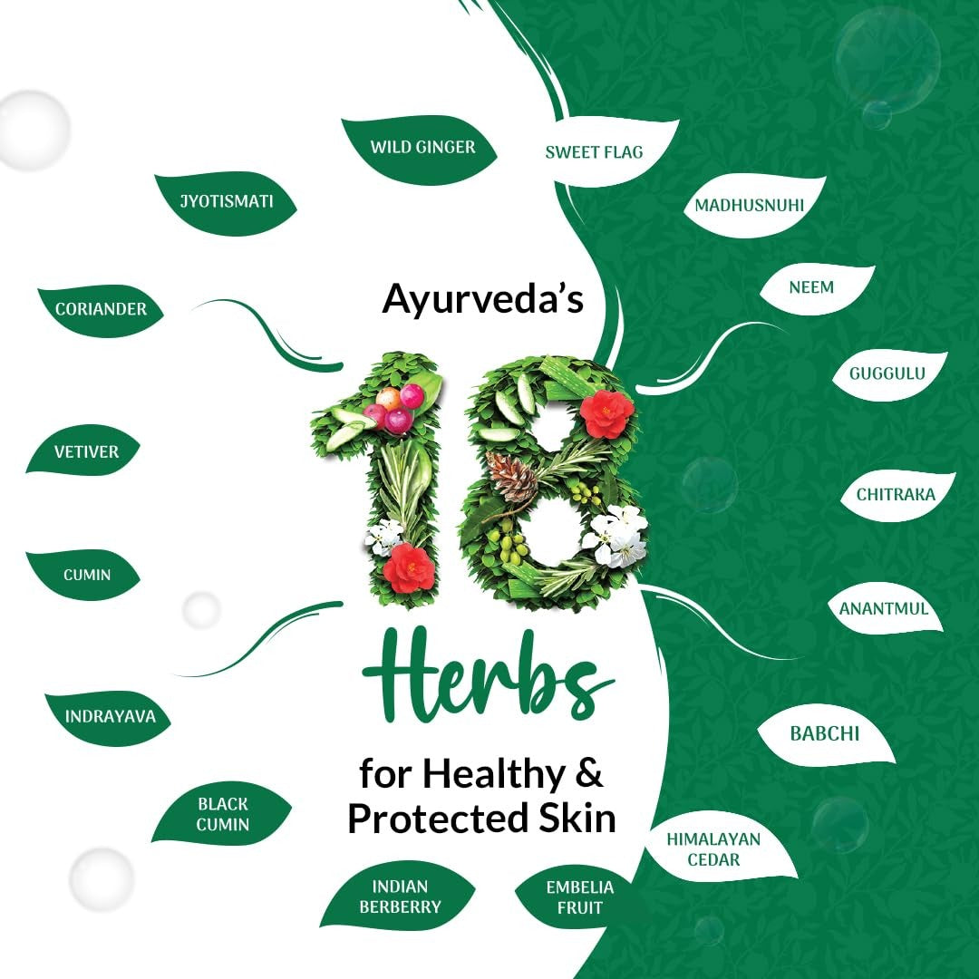 Medimix Ayurvedic Classic 18 Herbs Bathing Soap 125g | Natural Oils For Healthy & Protected Skin | Shop Herbal | Natural | Paraben-free & Sulphate-free |