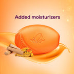 Santoor Sandal & Turmeric Soap for Total Skin Care, 125g (Pack of 4),Santoor soap, sandal soap, turmeric soap, skin brightening soap, herbal soap, natural soap,