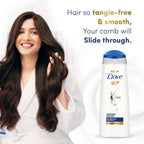 Dove Intense Repair Shampoo 340 ml - Repairs Dry and Damaged Hair, Strengthening for Smooth & Strong Hair - Mild Daily for Men & Women (Pack of 2)
