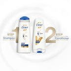 Dove Intense Repair Shampoo 340 ml - Repairs Dry and Damaged Hair, Strengthening for Smooth & Strong Hair - Mild Daily for Men & Women (Pack of 2)
