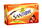 Santoor Sandal and Turmeric Soap, 100g,Santoor soap, sandal soap, turmeric soap, glowing skin soap, natural skincare soap, beauty soap, bathing bar, sandalwood,