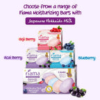 Fiama Moisturizing Soap Bars Celebration Pack, Japanese Hokkaido Milk & Berries, Soaps Pack Of 5 (625g), Non-Sticky Moisturized Skin, 1/3Rd Skin Moisturizers,